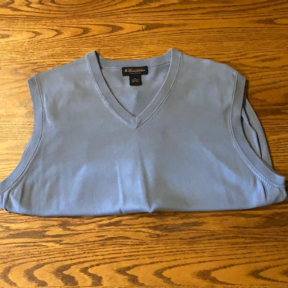 Brooks Brothers v-neck sweater vest. 100% cotton